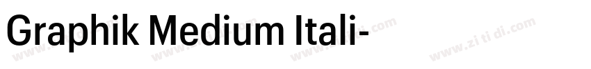 Graphik Medium Itali字体转换